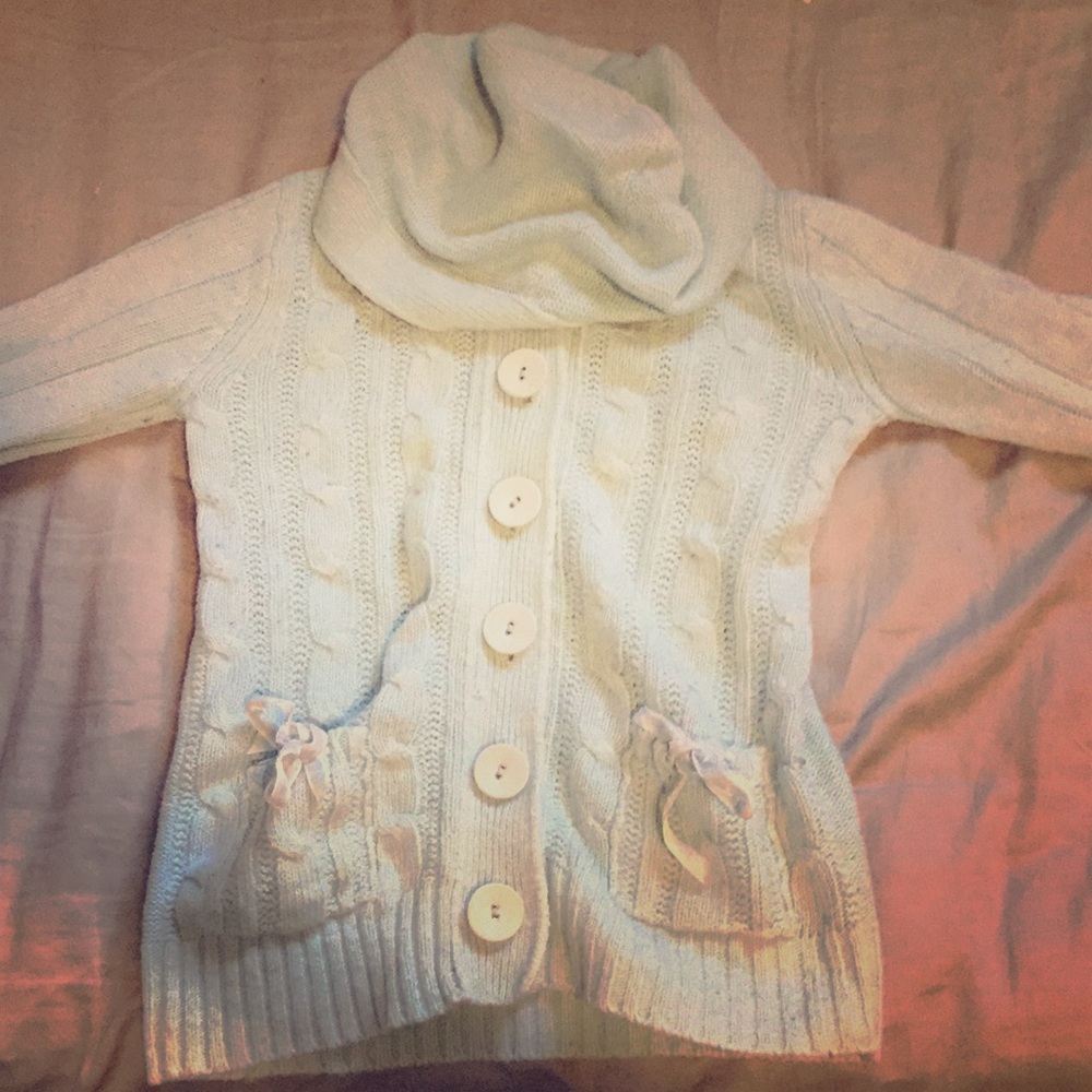 Baby blue knitted comfy sweater